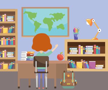 İlköğretim Okulu çizgi film