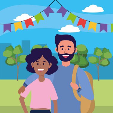 Gençler arkadaşlar çizgi