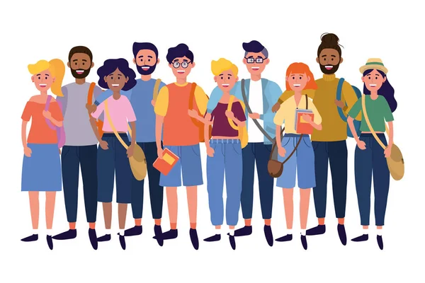 Gençler arkadaşlar çizgi