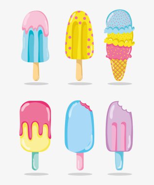 Punchy pastel popsicles koleksiyonu