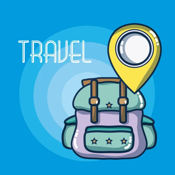 Vacances et voyages — Image vectorielle