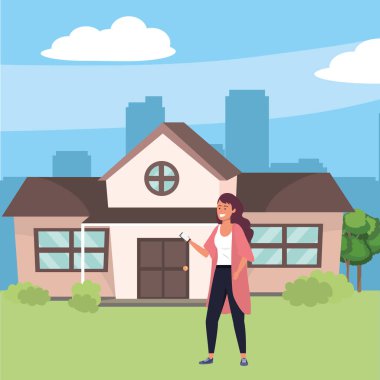 Akıllı telefon tarama ev arka plan kullanarak Milenyum