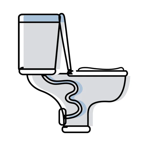 Toilet plumbing equipment service repair — Stock Vector