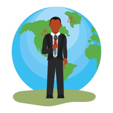 haber gazeteci çizgi film