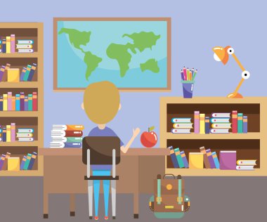 İlköğretim Okulu çizgi film