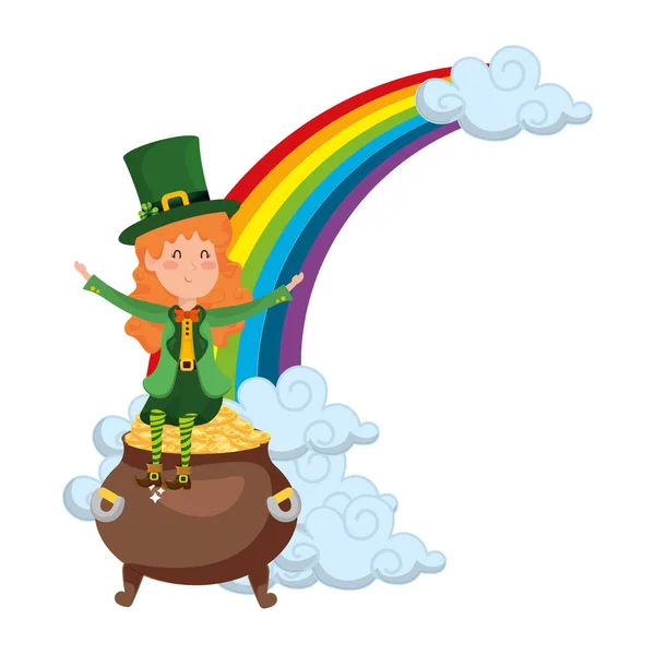 St patricks jour dessin animé — Image vectorielle