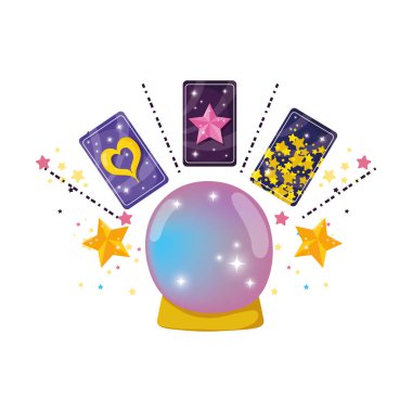 fal kartları ile masal kristal topu