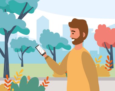 Bin yıllık kişi şık kıyafet portre cityscape arka plan