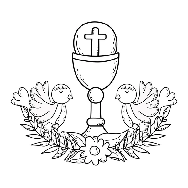 güvercinkuşlar ile kutsal kadeh dini