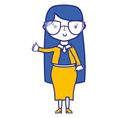 kadın saç modeli ve şık giysileriyle tasarımı ile