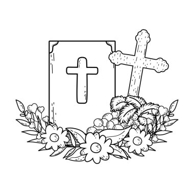 üzüm meyve ile kutsal İncil kitap