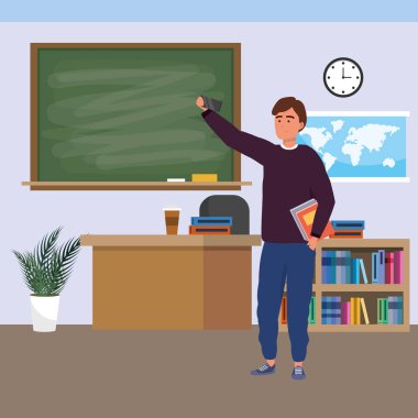 Bin yıllık öğrenci kapalı sınıf