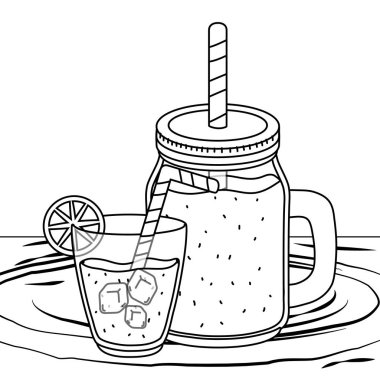 lezzetli sağlıklı yemek karikatür