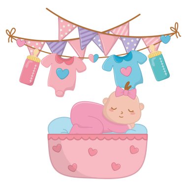 beşikte uyuyan bebek