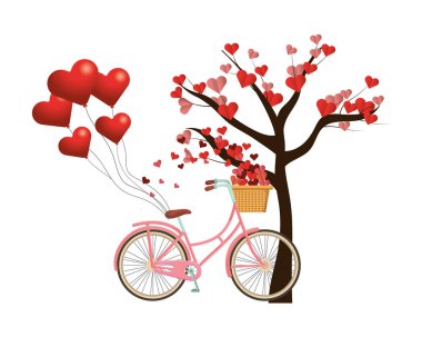 Sevgililer günü kalp karikatür