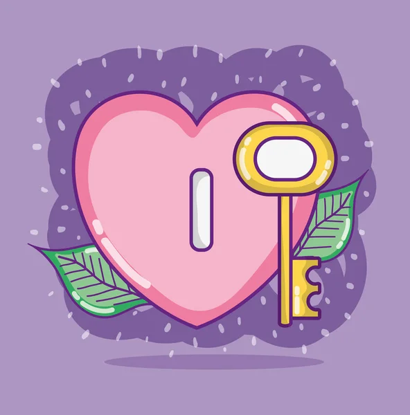 Amour et cœurs dessins animés — Image vectorielle