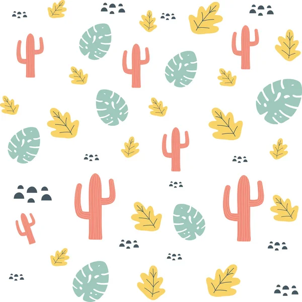 Cactus Background design — Stock Vector