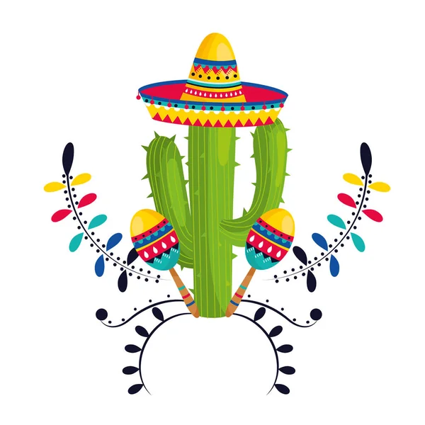 멕시코 문화 만화 — 스톡 벡터