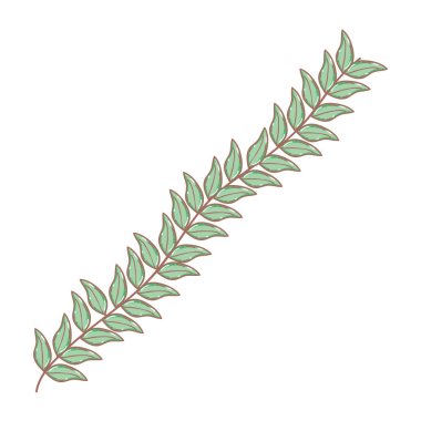 Yapraklı ağaç dalı.