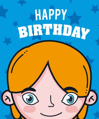 Mutlu Doğum günü çocuğu kartı