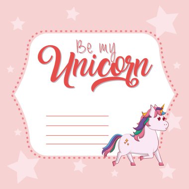 Tek boynuzlu at kartım ol.