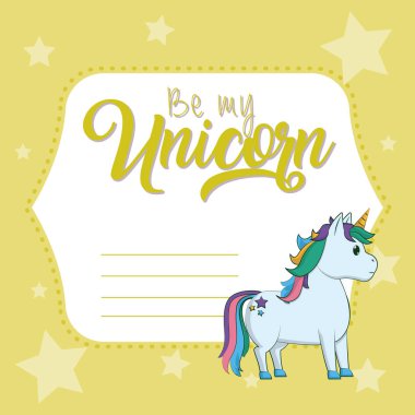 Tek boynuzlu at kartım ol.