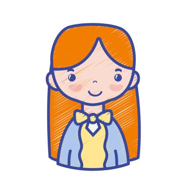 saç modeli ve bluz tasarımı ile rahat kadın