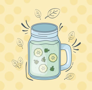 salatalık suyu kavanoz sağlıklı içecek