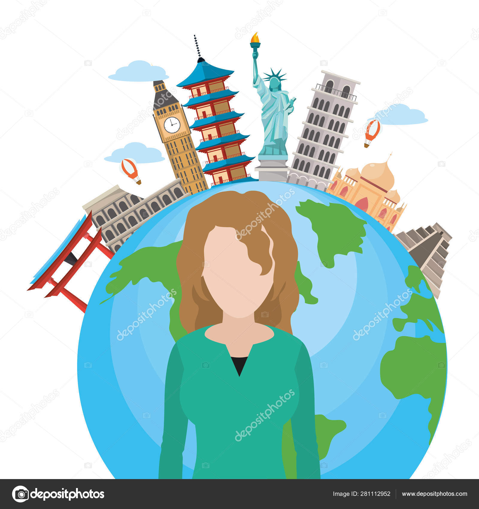 Periodista de noticias de dibujos animados Vector de stock #281112952 de  ©stockgiu, image size:1600x1700