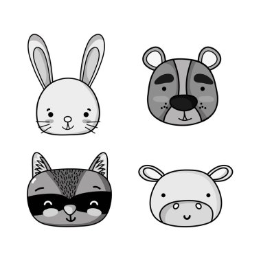 sevimli hayvan yamaları tasarım ayarlayın