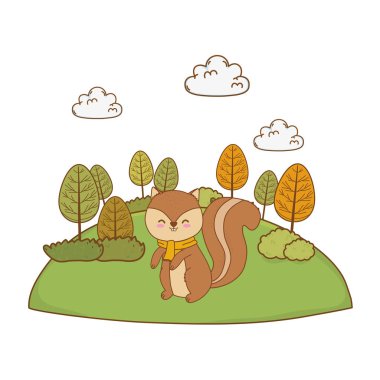 manzara sevimli sincap