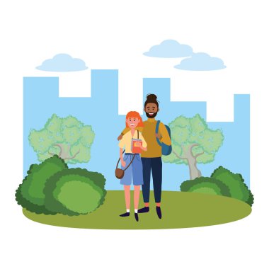 Gençler arkadaşlar çizgi