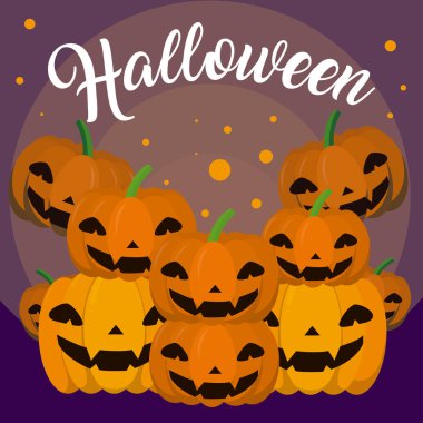 Cadılar Bayramı karikatürleri kartı