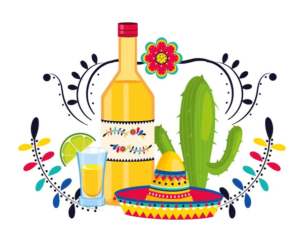 Mexican culture cartoon — Stock Vector