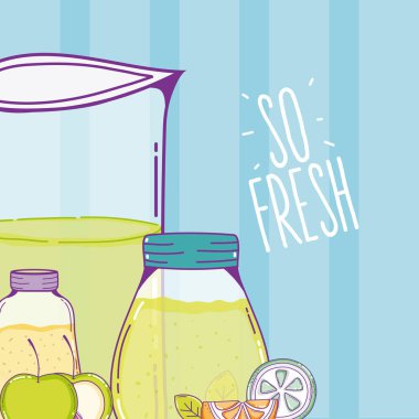 Lezzetli ve taze meyve suyu