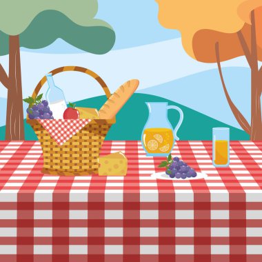 portakal suyu ile üzüm ve süt şişesi ile engel