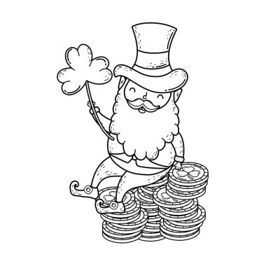 Hazine paraları ile St Patricks gün Leprikon