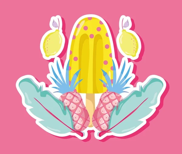 Punchy pastel popsicle fruits
