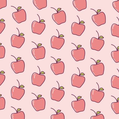 Elma meyve karikatürler