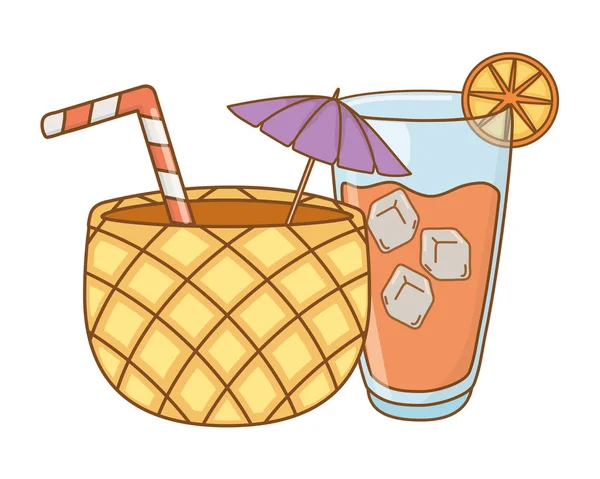 冷酒精饮料 — 图库矢量图片