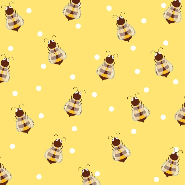 蜜蜂和蜂蜜背景 — 图库矢量图片