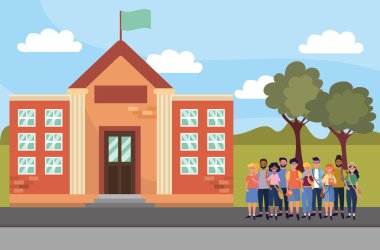 Gençler arkadaşlar çizgi