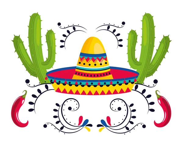 Cultura mexicana caricatura mexicana — Vector de stock