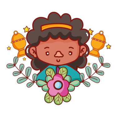 Tatlı kız çizgi filmi.