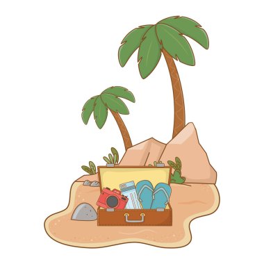 kum üzerinde peyzaj plaj