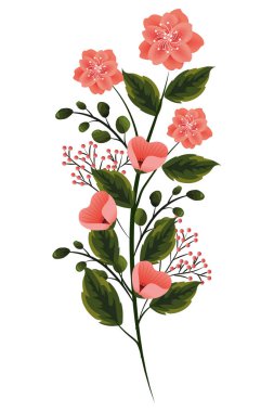 çiçek tropikal karikatür