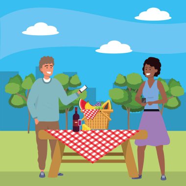 Bin yıllık çift tarih selfie doğa arka plan