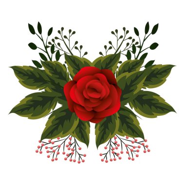 çiçek tropikal karikatür