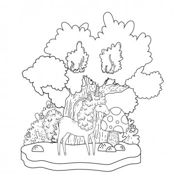 manzara güzel küçük Unicorn