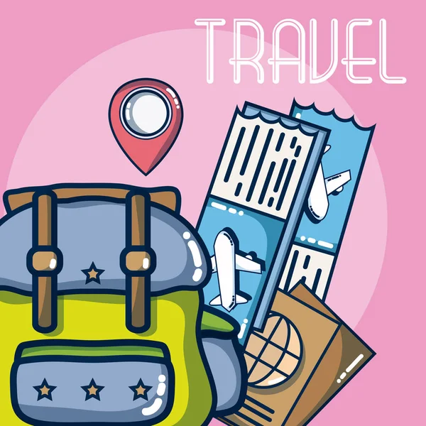 Vacations and travel — Stock Vector